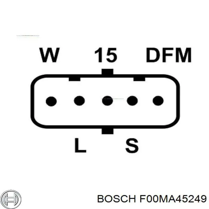 F00MA45249 Bosch Реле-регулятор (напруги)