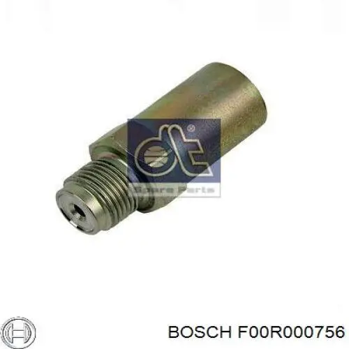 Клапан регулювання тиску, редукційний клапан ПНВТ F00R000756 Bosch