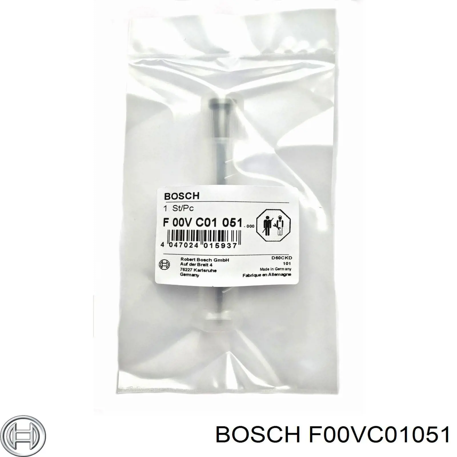Клапан форсунки Bosch F00VC01051 ціна, від 54.59 USD