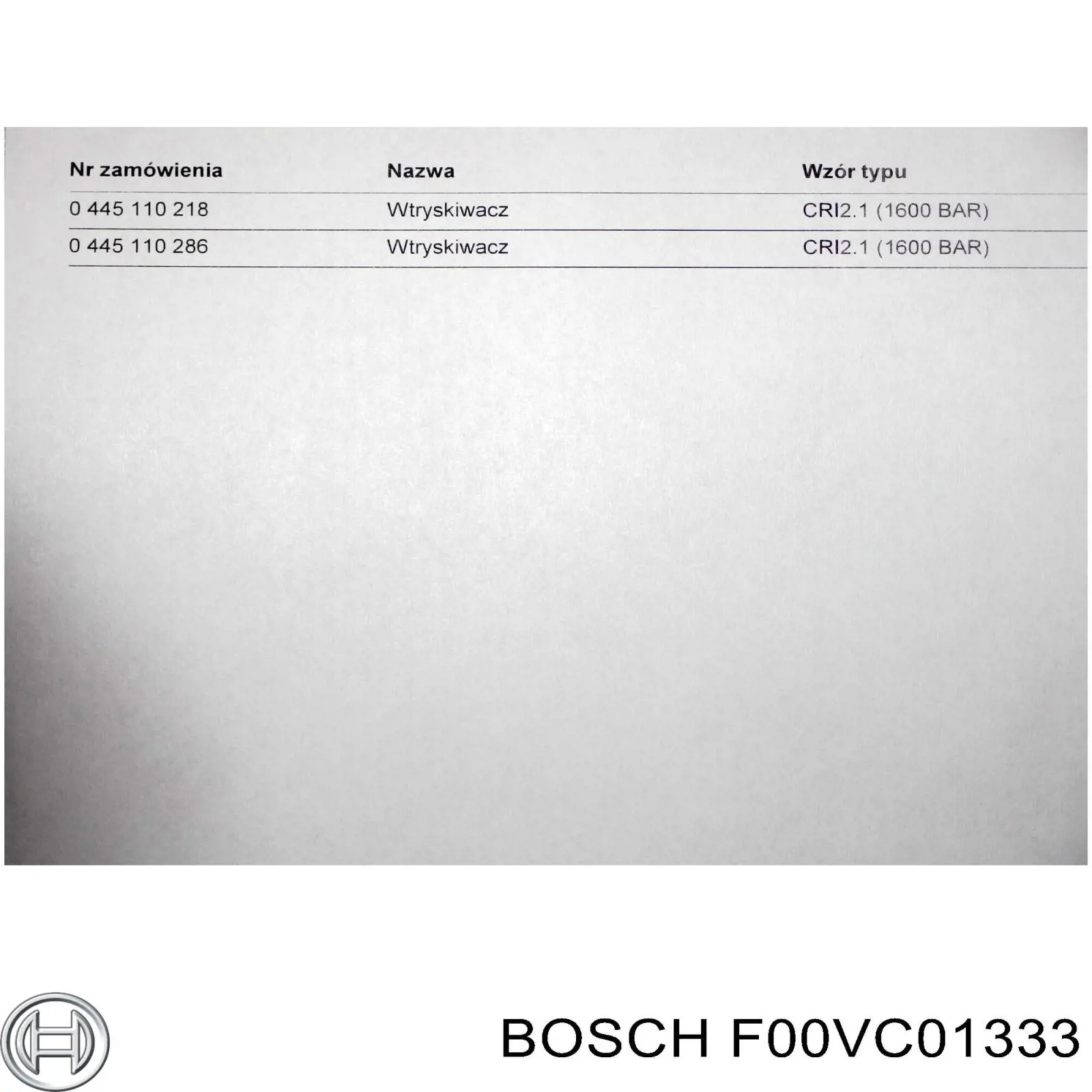 F00VC01333 Bosch 