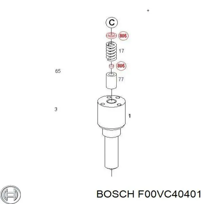 Ремкомплект ПНВТ BOSCH F00VC40401