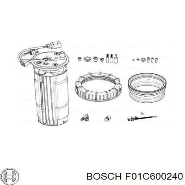 F01C600240 Bosch Підігрівач палива
