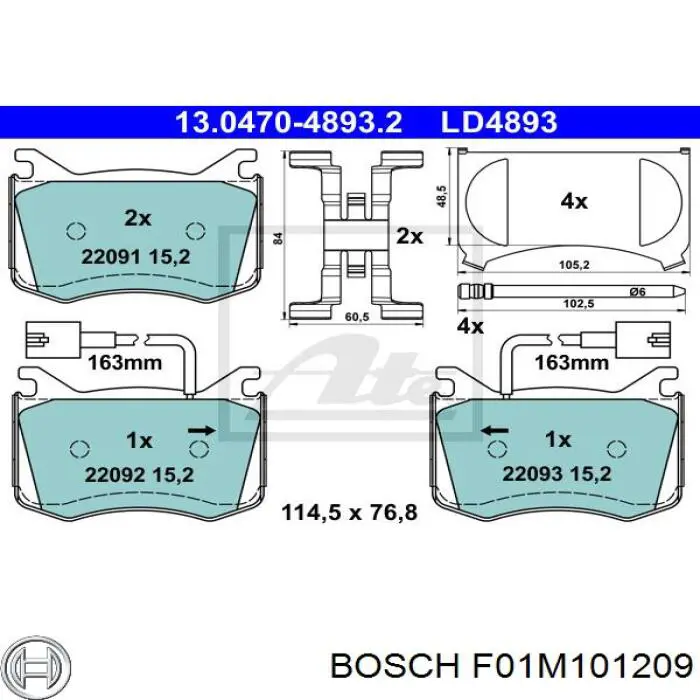 Клапан регулювання тиску, редукційний клапан ПНВТ F01M101212 Bosch