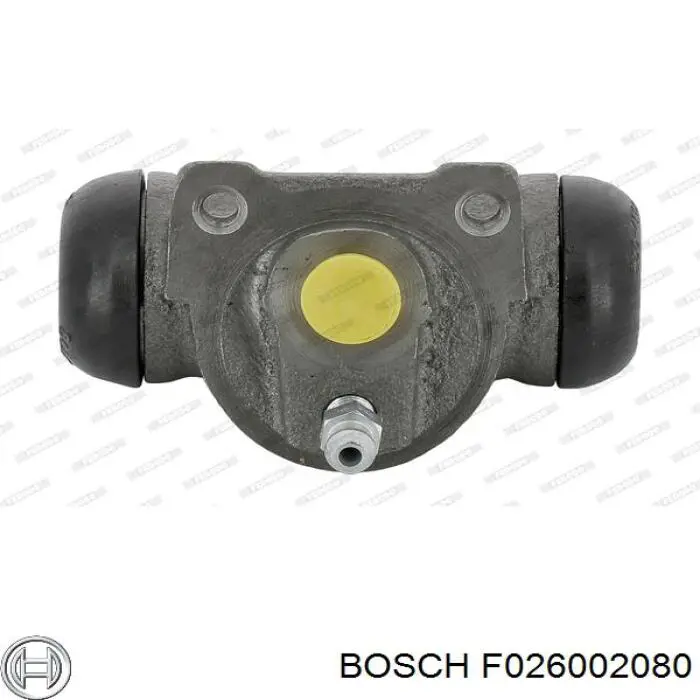Циліндр гальмівний колісний/робочий, задній Bosch F026002080 ціна, від 5.90 USD