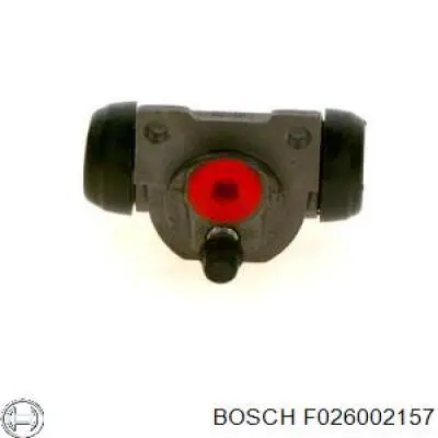 Циліндр гальмівний колісний/робітник, задній F026002157 Bosch