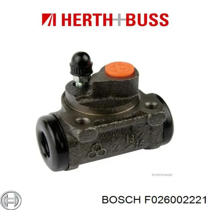 Циліндр гальмівний колісний/робочий, задній Bosch F026002221 ціна, від 16.19 USD