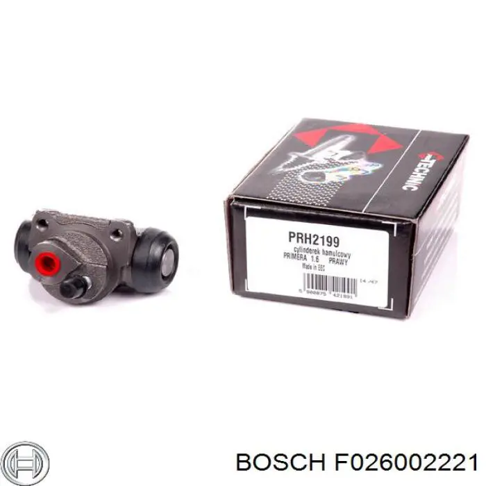F026002221 Bosch Циліндр гальмівний колісний/робітник, задній