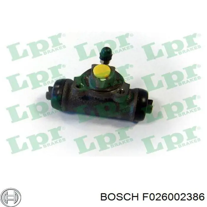 Циліндр гальмівний колісний/робітник, задній F026002386 Bosch