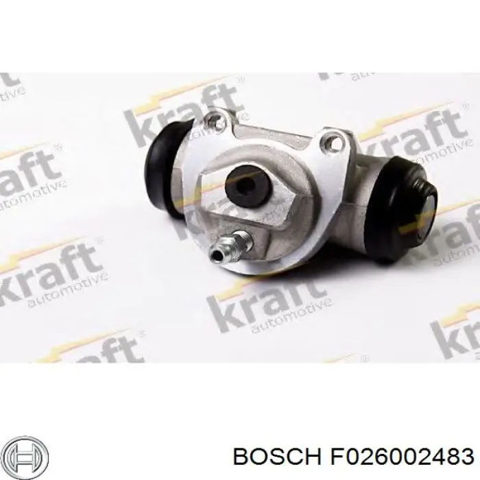 Циліндр гальмівний колісний/робітник, задній F026002483 Bosch