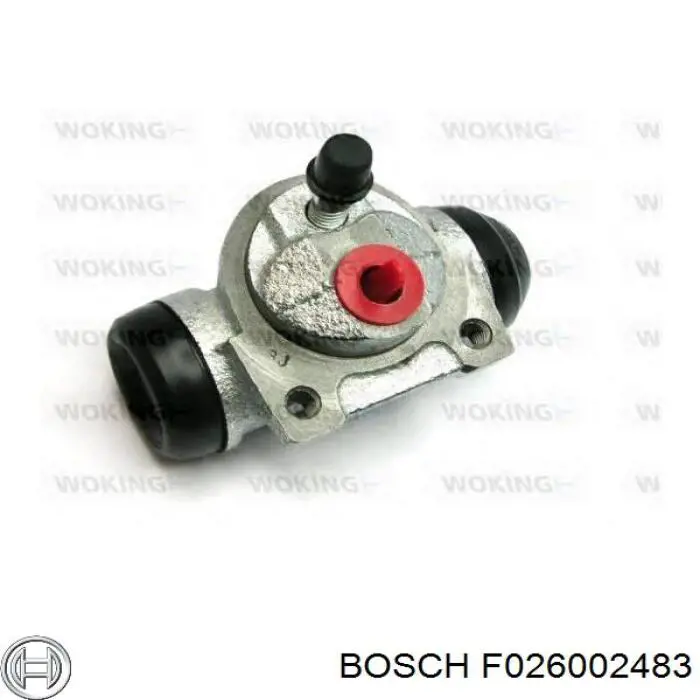 Купити F026002483 Bosch Циліндр гальмівний колісний/робітник, задній