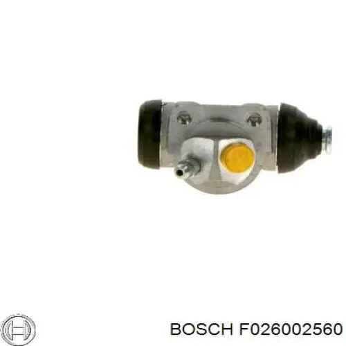 Купити F026002560 Bosch Циліндр гальмівний колісний/робітник, задній