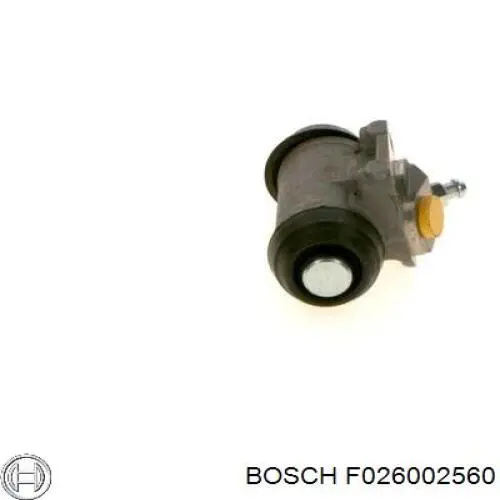 Циліндр гальмівний колісний/робітник, задній F026002560 Bosch