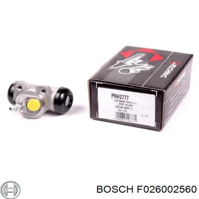 F026002560 Bosch Циліндр гальмівний колісний/робітник, задній