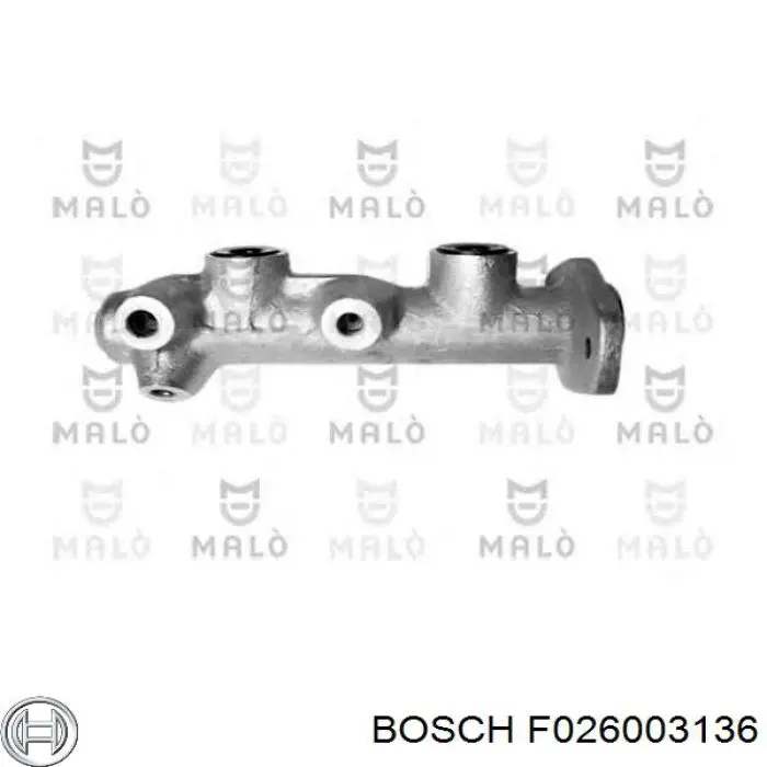 Циліндр головний гальма (Гідротормоз) Bosch F026003136 ціна, від 38.45 USD