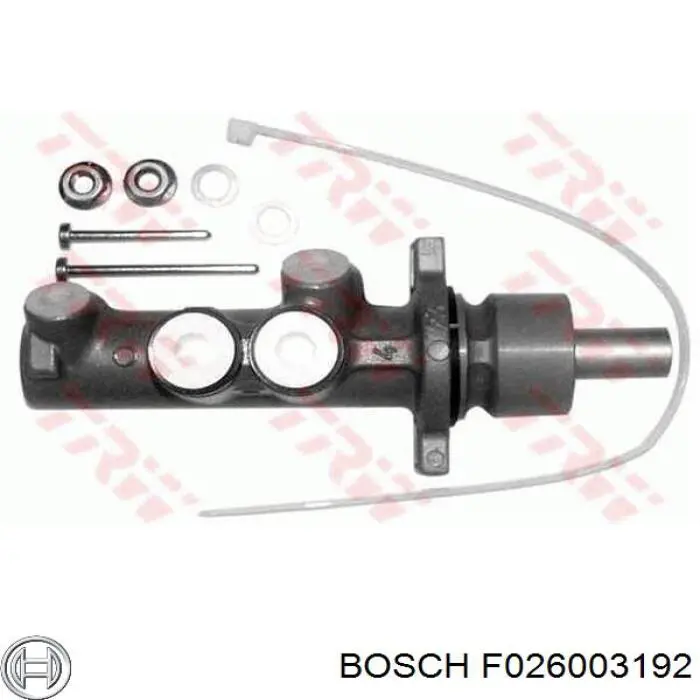 Головний гальмівний циліндр F026003192 Bosch