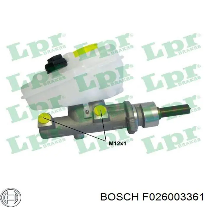 Циліндр гальмівний, головний F026003361 Bosch