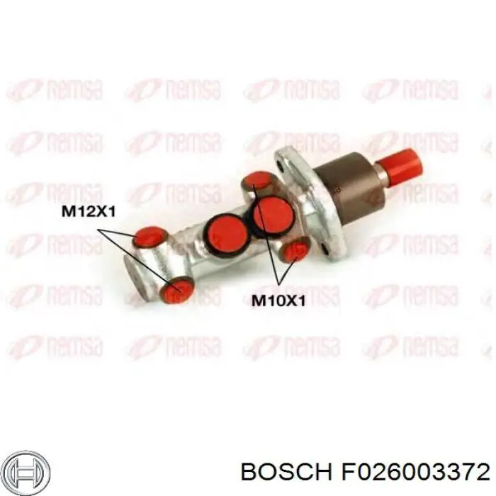 F026003372 Bosch Циліндр гальмівний, головний