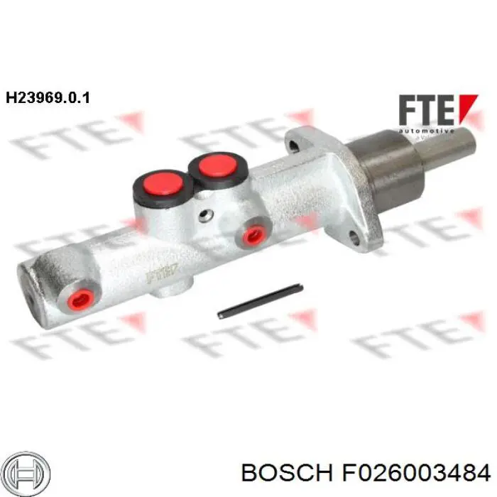 F026003484 Bosch циліндр гальмівний, головний