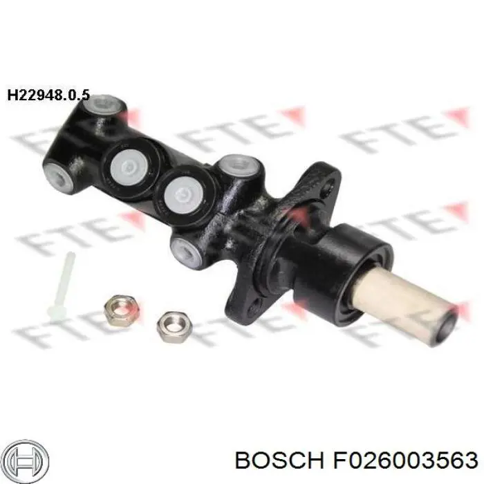 F026003563 Bosch Циліндр гальмівний, головний