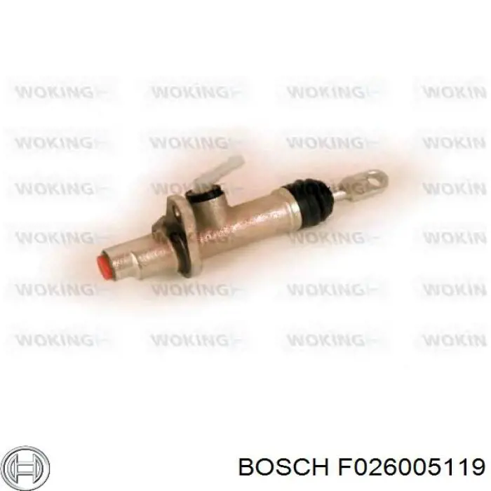 Циліндр зчеплення, головний F026005119 Bosch