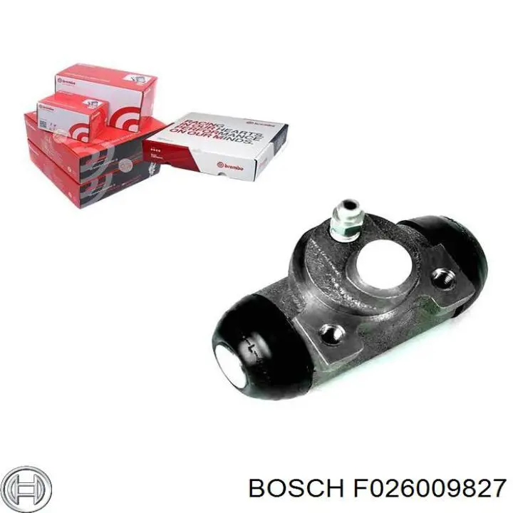 F026009827 Bosch циліндр гальмівний колісний/робітник, задній