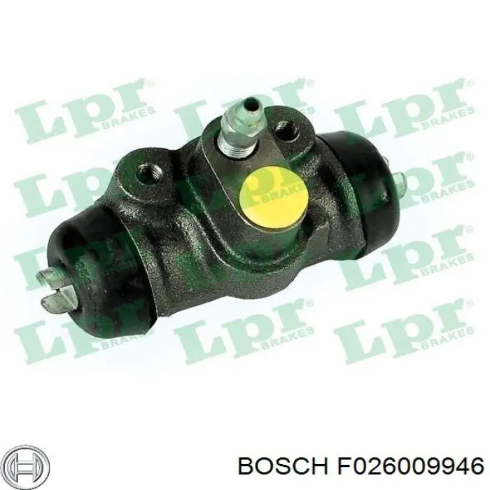 Циліндр гальмівний колісний/робітник, задній F026009946 Bosch