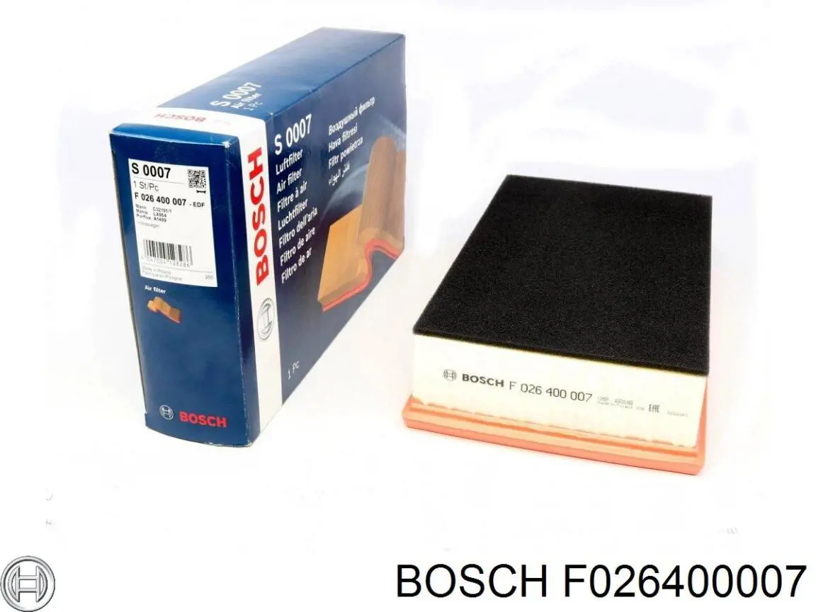 Елемент повітряного фільтра Bosch F026400007 ціна, від 13.60 USD