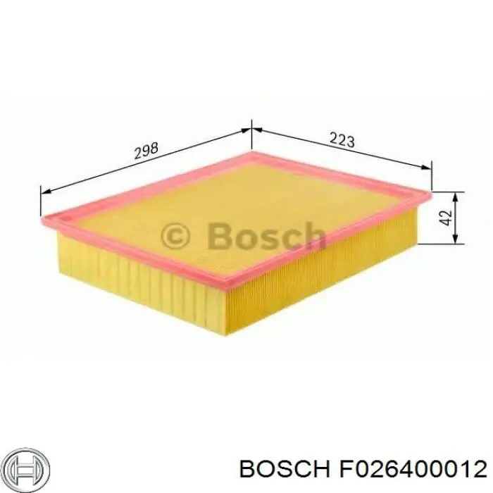 Елемент повітряного фільтра Bosch F026400012 ціна, від 11.09 USD
