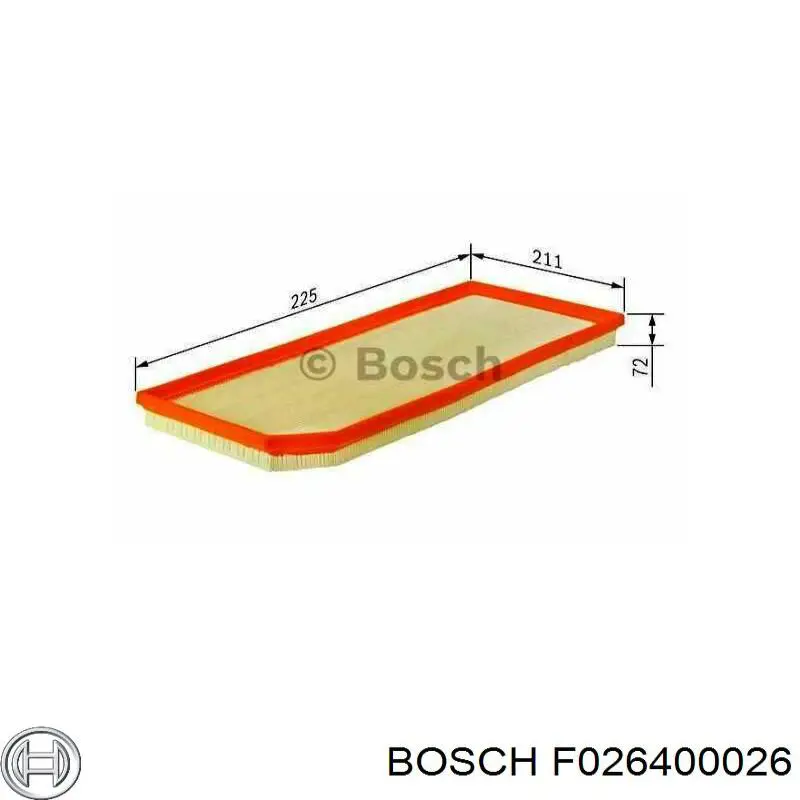 Фільтр повітряний Bosch F026400026