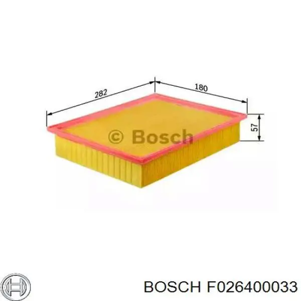 F026400033 Bosch фільтр повітряний