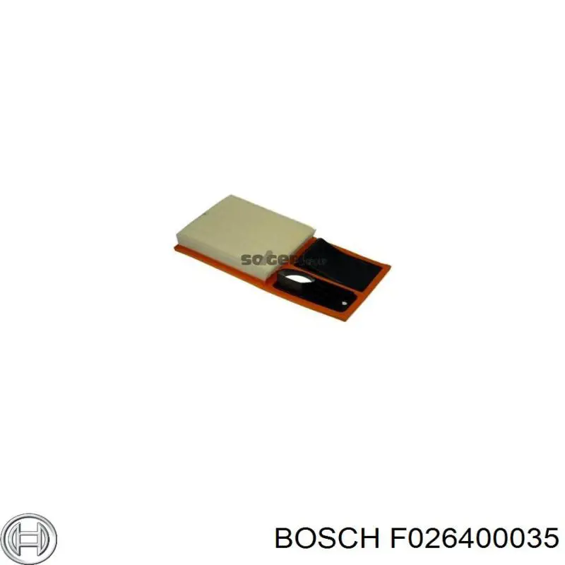 Елемент повітряного фільтра Bosch F026400035 ціна, від 11.40 USD