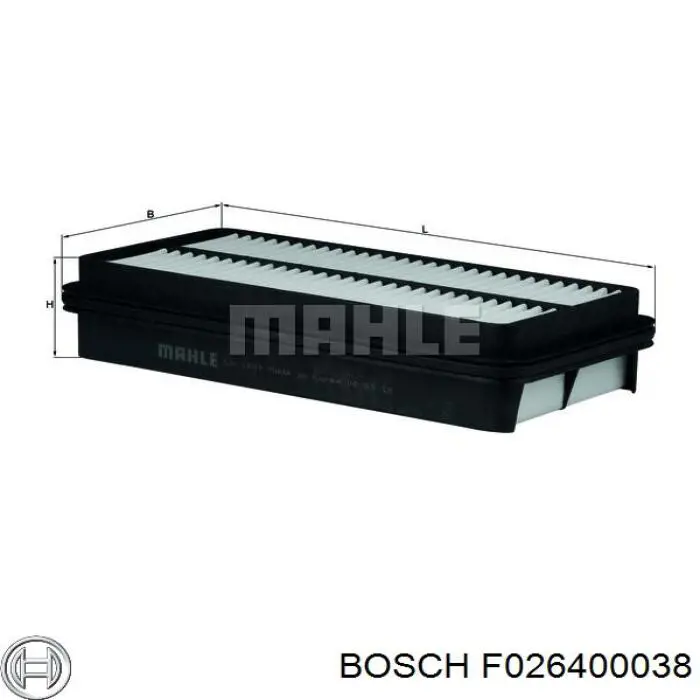 Елемент повітряного фільтра Bosch F026400038 ціна, від 6.20 USD