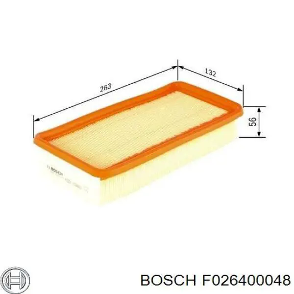 F026400048 Bosch фільтр повітряний
