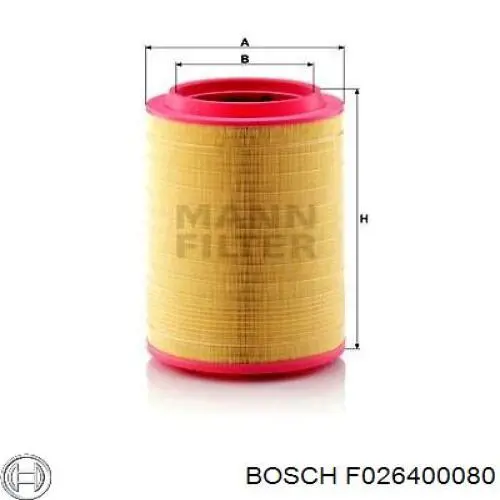 F026400080 Bosch Повітряний фільтр двигуна