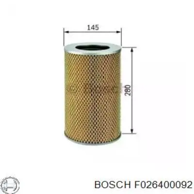 Фільтр повітряний F026400092 Bosch