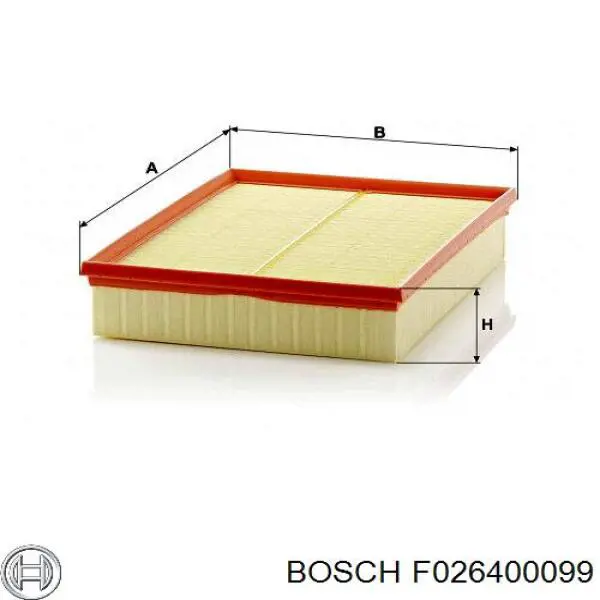 Фільтр повітряний Bosch F026400099