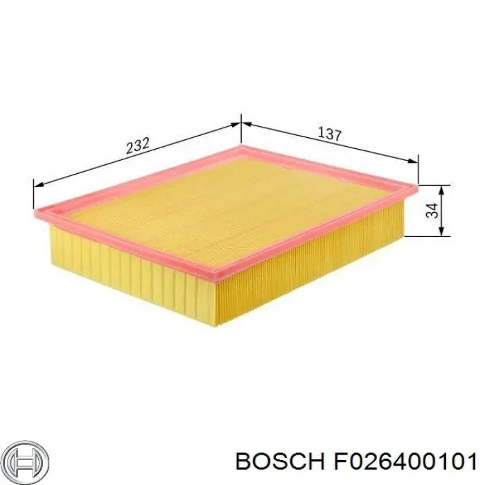 Фільтр повітряний F026400101 Bosch