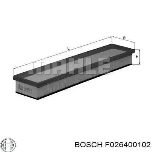Фільтр повітряний Bosch F026400102
