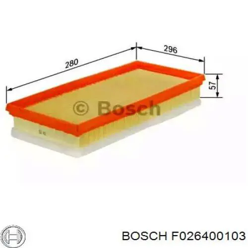 F026400103 Bosch Повітряний фільтр двигуна
