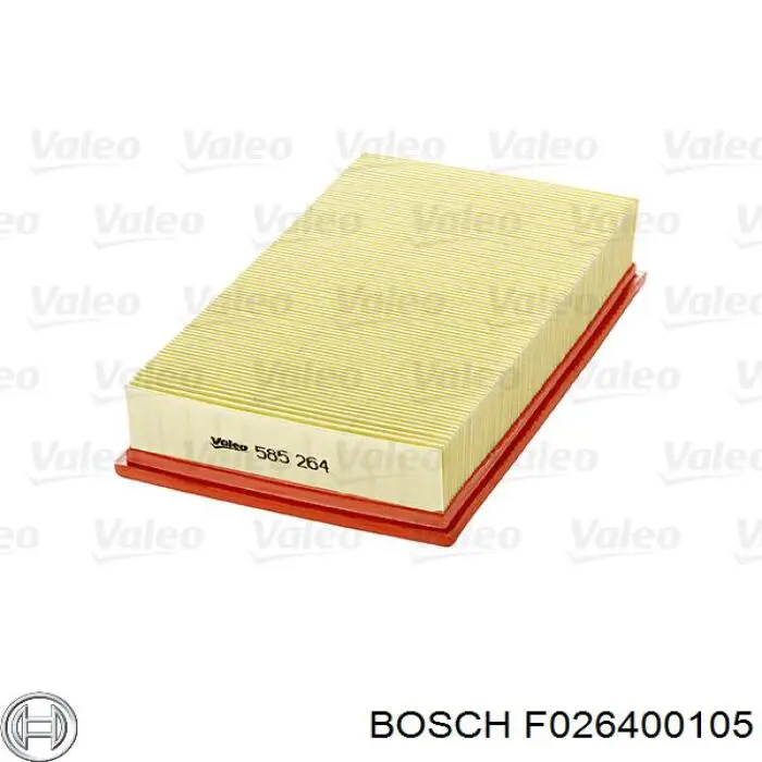 Елемент повітряного фільтра Bosch F026400105 ціна, від 12.33 USD