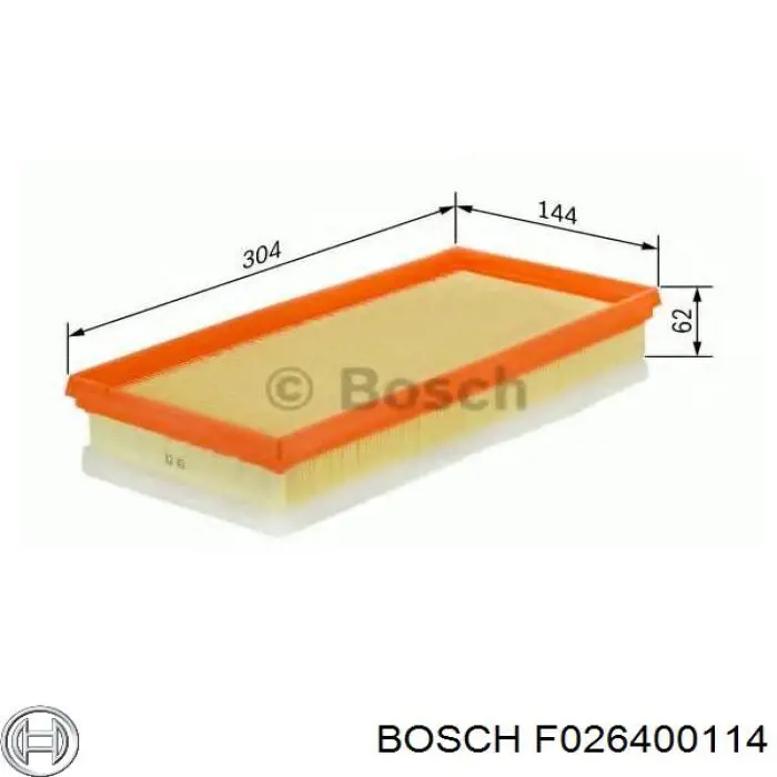 Фільтр повітряний Bosch F026400114