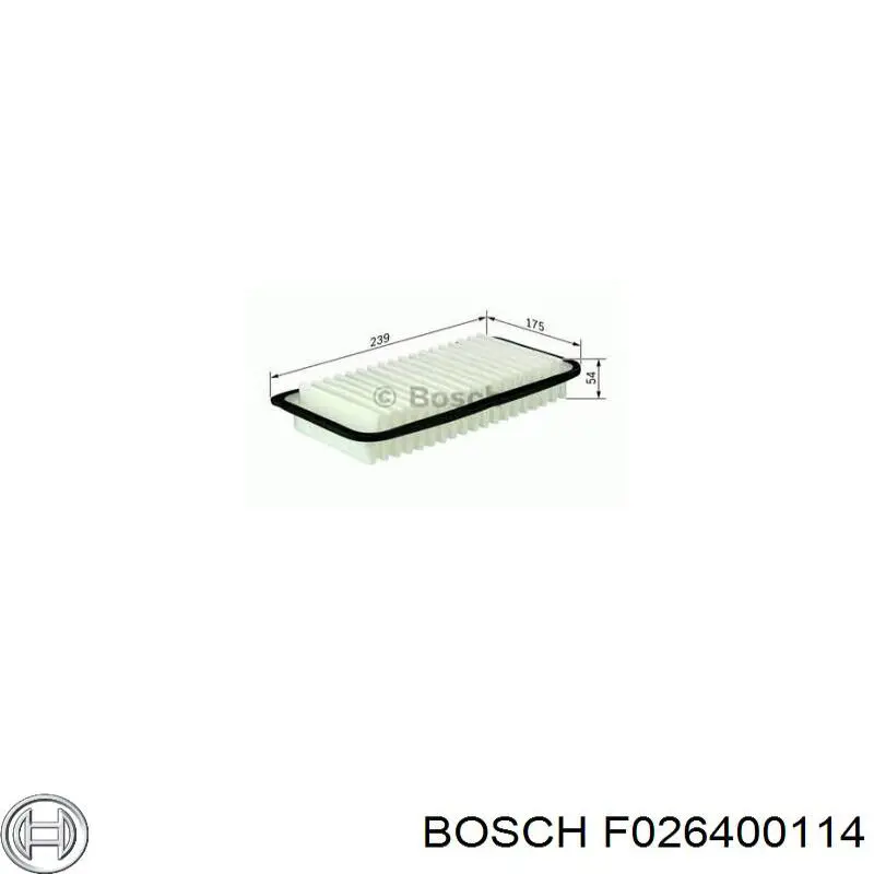 F026400114 Bosch Повітряний фільтр двигуна
