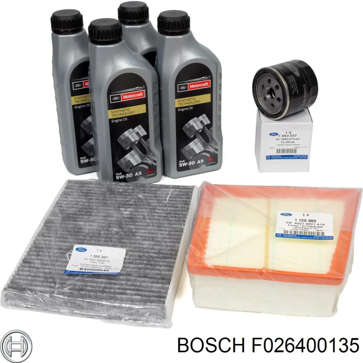 Елемент повітряного фільтра Bosch F026400135 ціна, від 10.85 USD