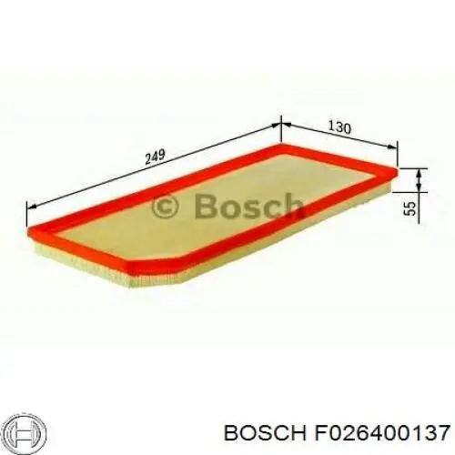 Фільтр повітряний Bosch F026400137