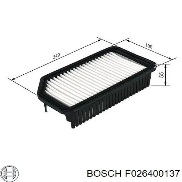 F026400137 Bosch Повітряний фільтр двигуна