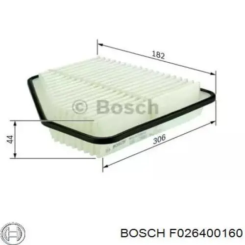 Фільтр повітряний F026400160 Bosch