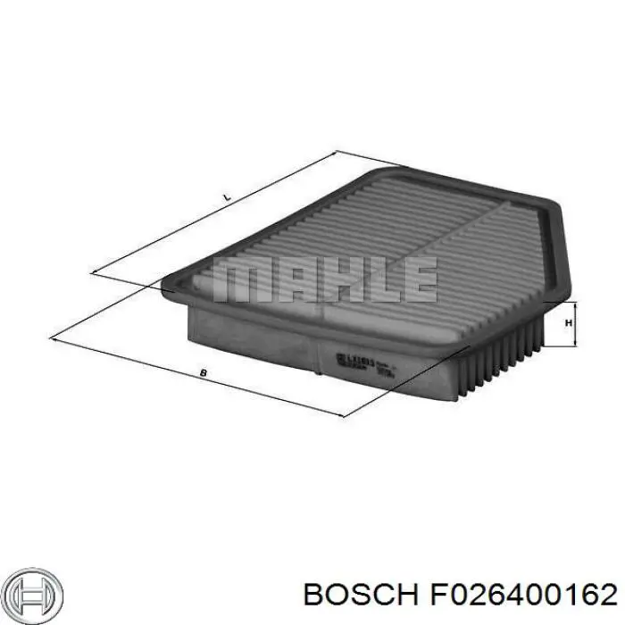 Фільтр повітряний Bosch F026400162