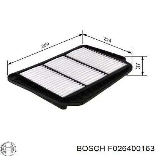 F026400163 Bosch фільтр повітряний