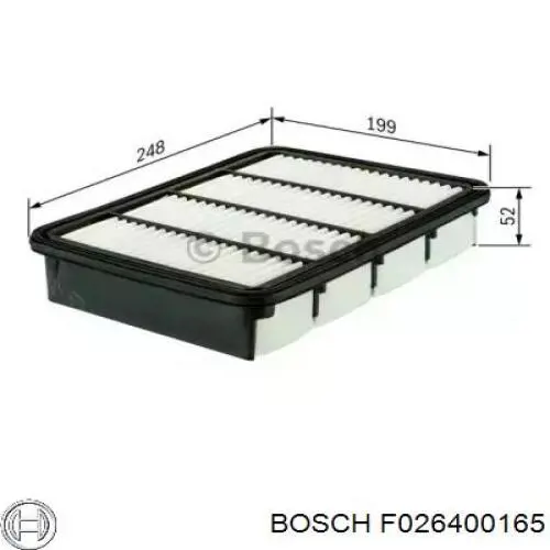 Елемент повітряного фільтра Bosch F026400165 ціна, від 11.80 USD
