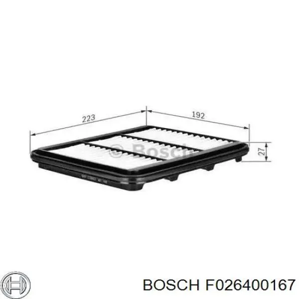 F026400167 Bosch фільтр повітряний